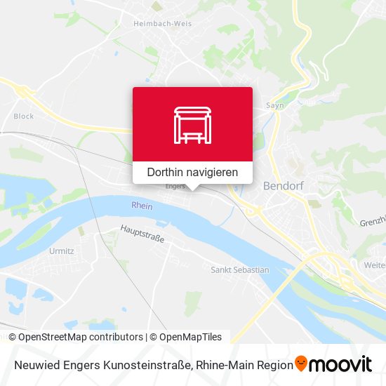 Neuwied Engers Kunosteinstraße Karte