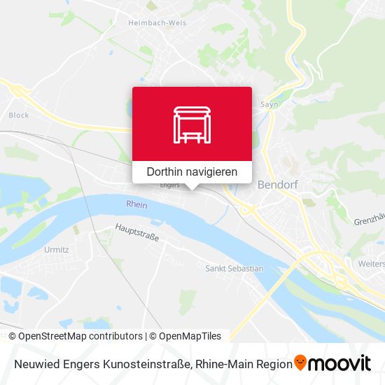 Neuwied Engers Kunosteinstraße Karte