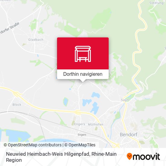 Neuwied Heimbach-Weis Hilgenpfad Karte