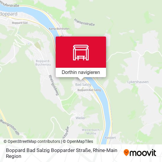 Boppard Bad Salzig Bopparder Straße Karte