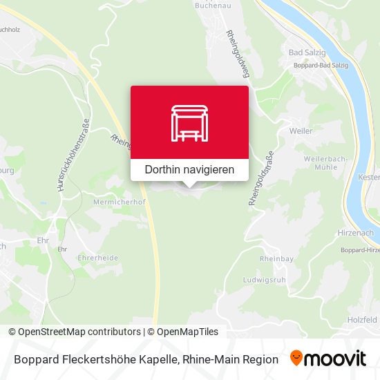 Boppard Fleckertshöhe Kapelle Karte