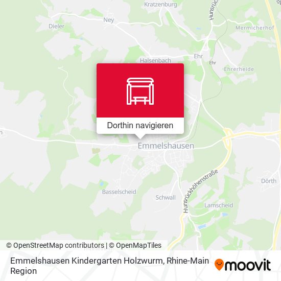 Emmelshausen Kindergarten Holzwurm Karte