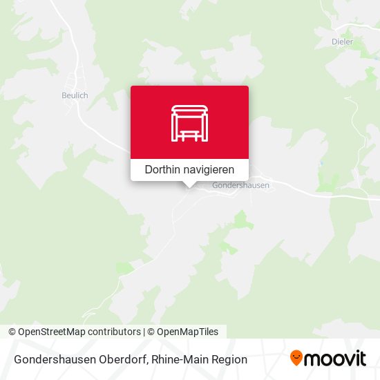 Gondershausen Oberdorf Karte