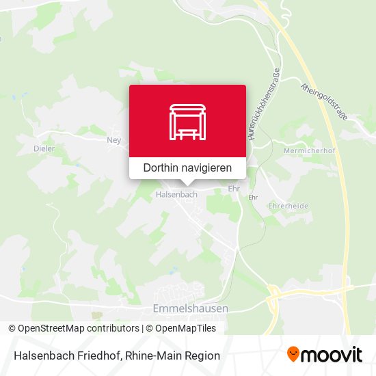 Halsenbach Friedhof Karte