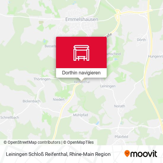 Leiningen Schloß Reifenthal Karte