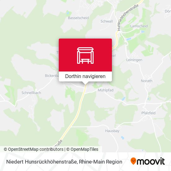 Niedert Hunsrückhöhenstraße Karte