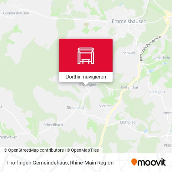 Thörlingen Gemeindehaus Karte