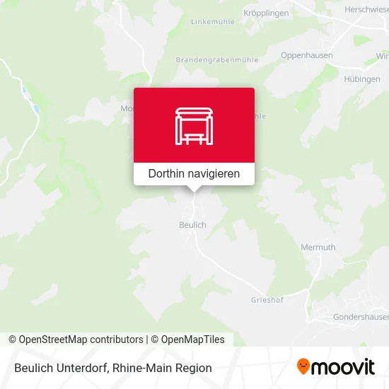 Beulich Unterdorf Karte