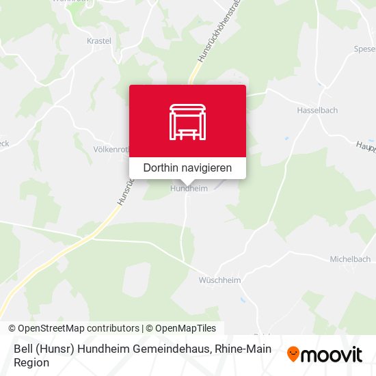 Bell (Hunsr) Hundheim Gemeindehaus Karte