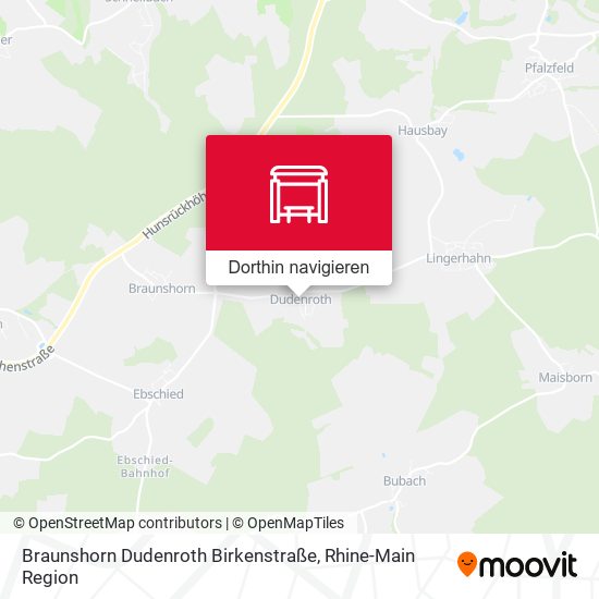 Braunshorn Dudenroth Birkenstraße Karte