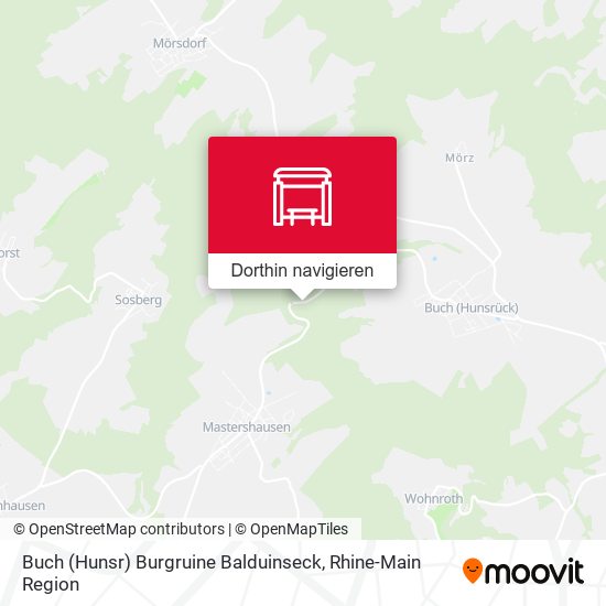 Buch (Hunsr) Burgruine Balduinseck Karte