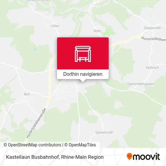 Kastellaun Busbahnhof Karte