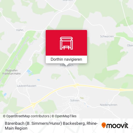 Bärenbach (B. Simmern / Hunsr) Backesberg Karte