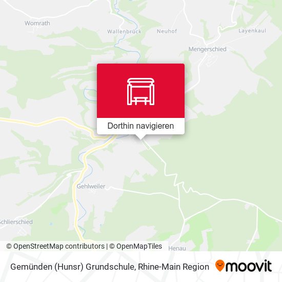 Gemünden (Hunsr) Grundschule Karte