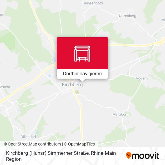 Kirchberg (Hunsr) Simmerner Straße Karte