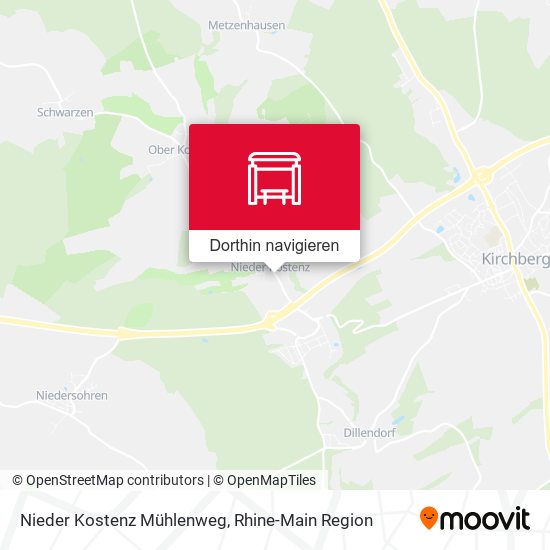 Nieder Kostenz Mühlenweg Karte