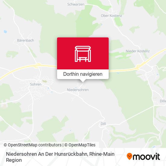 Niedersohren An Der Hunsrückbahn Karte