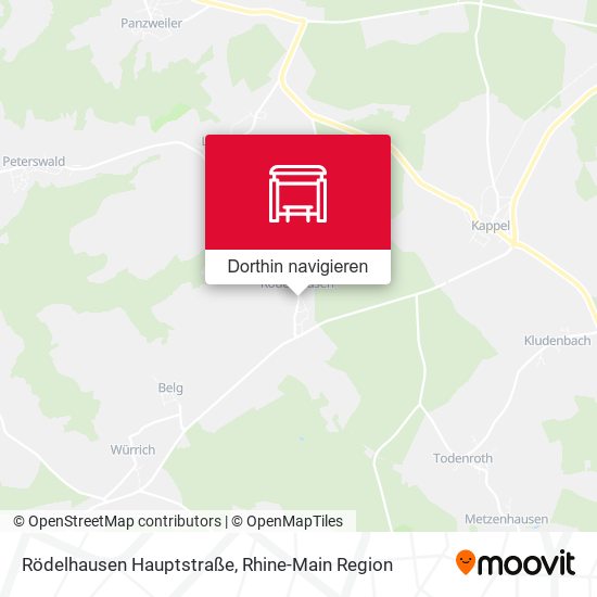 Rödelhausen Hauptstraße Karte