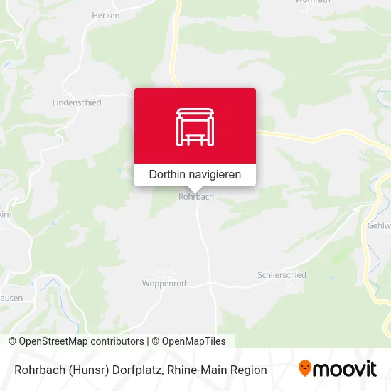 Rohrbach (Hunsr) Dorfplatz Karte