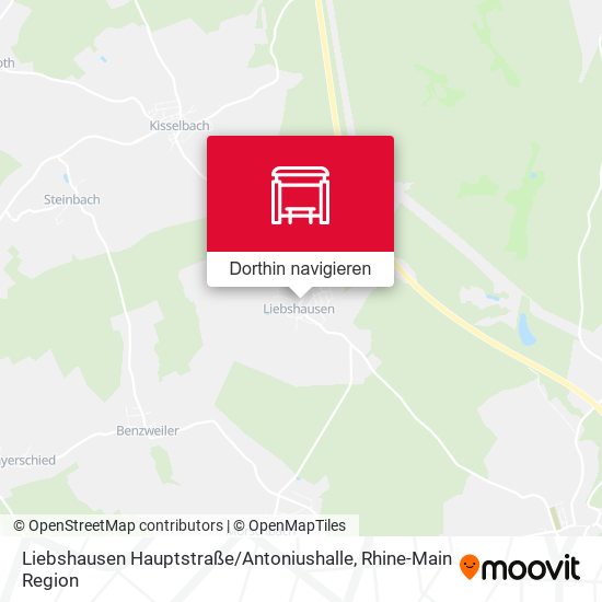 Liebshausen Hauptstraße / Antoniushalle Karte