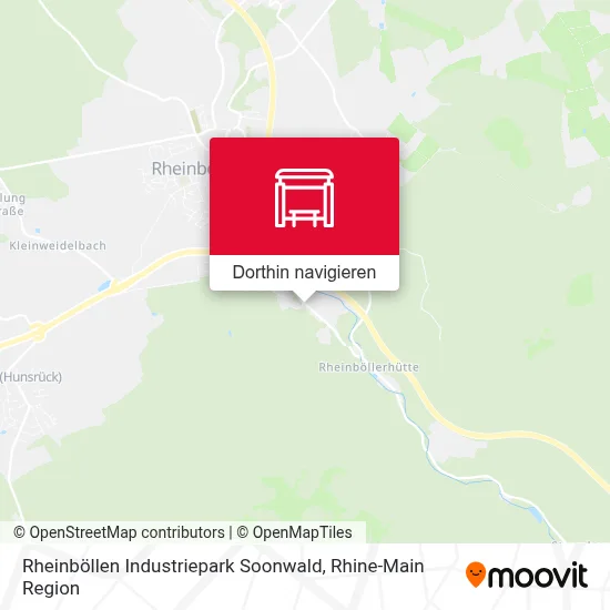 Rheinböllen Industriepark Soonwald Karte
