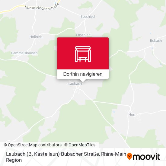 Laubach (B. Kastellaun) Bubacher Straße Karte