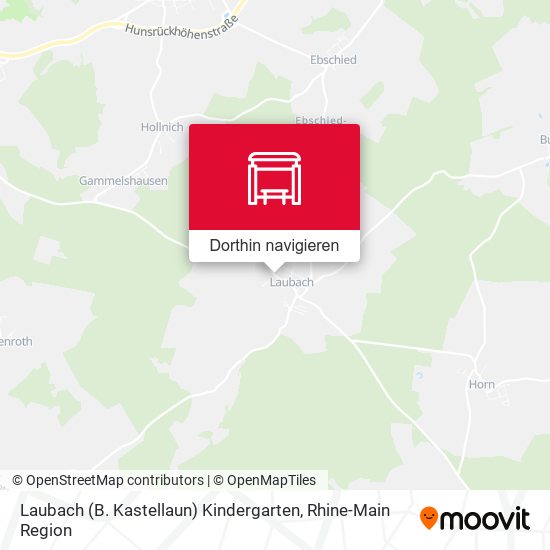 Laubach (B. Kastellaun) Kindergarten Karte