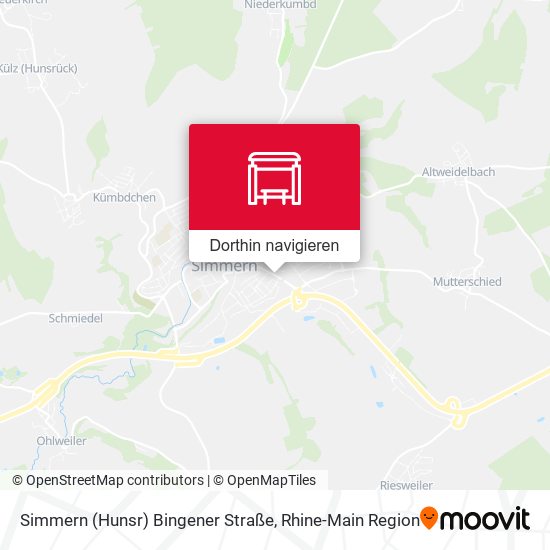 Simmern (Hunsr) Bingener Straße Karte