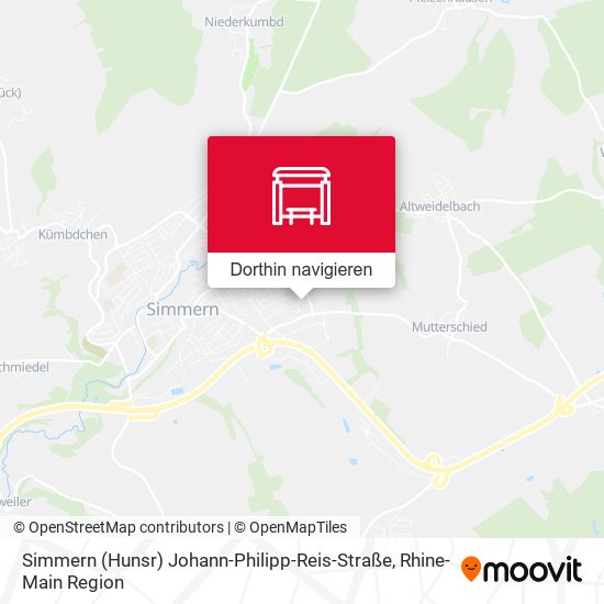 Simmern (Hunsr) Johann-Philipp-Reis-Straße Karte