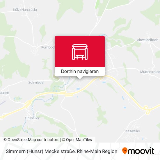 Simmern (Hunsr) Meckelstraße Karte