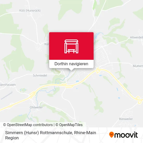 Simmern (Hunsr) Rottmannschule Karte