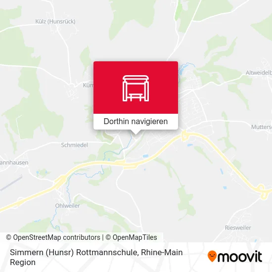 Simmern (Hunsr) Rottmannschule Karte