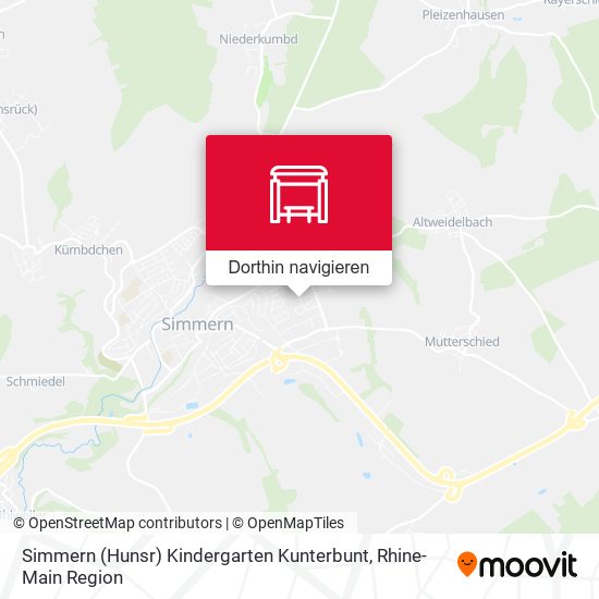 Simmern (Hunsr) Kindergarten Kunterbunt Karte