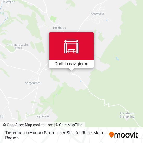 Tiefenbach (Hunsr) Simmerner Straße Karte