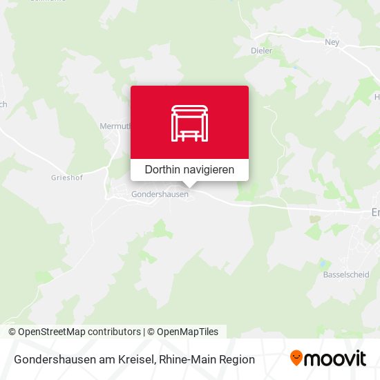 Gondershausen am Kreisel Karte