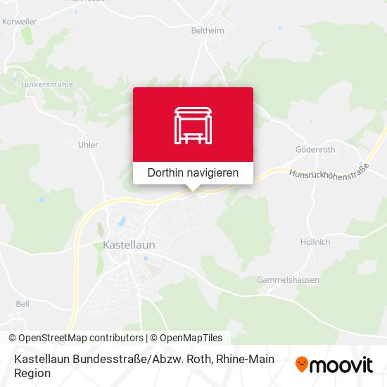 Kastellaun Bundesstraße / Abzw. Roth Karte