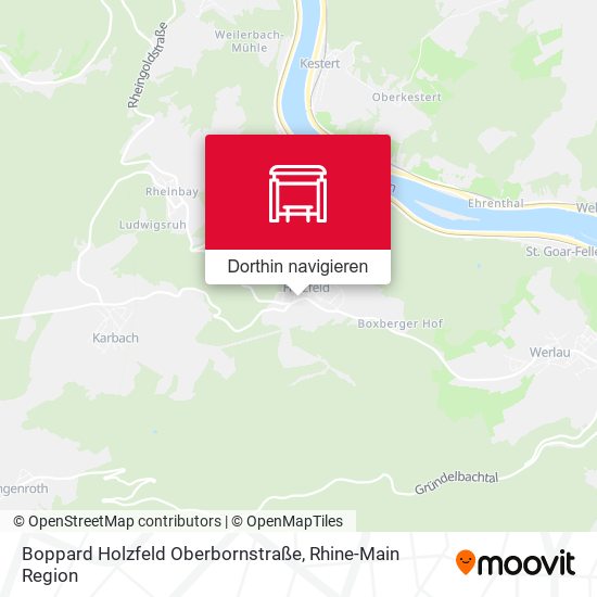 Boppard Holzfeld Oberbornstraße Karte