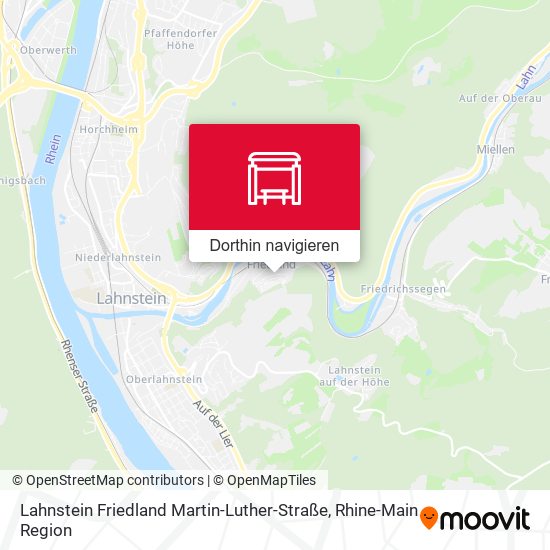 Lahnstein Friedland Martin-Luther-Straße Karte