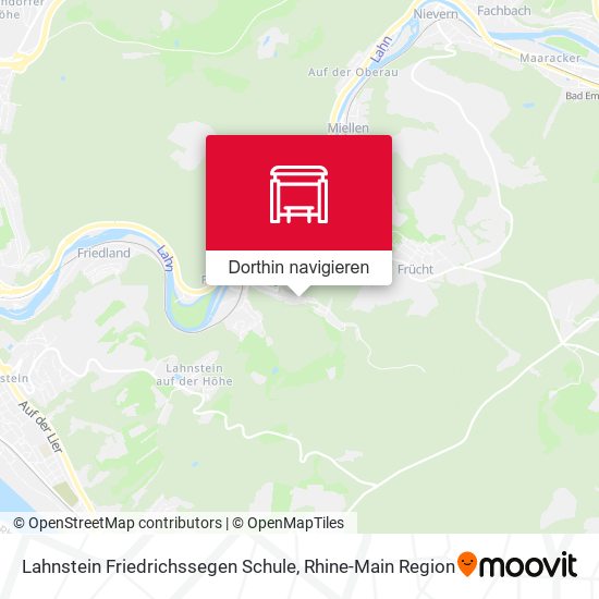 Lahnstein Friedrichssegen Schule Karte