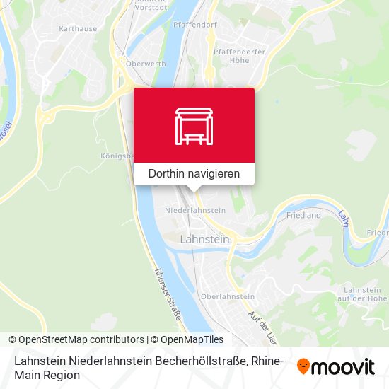 Lahnstein Niederlahnstein Becherhöllstraße Karte