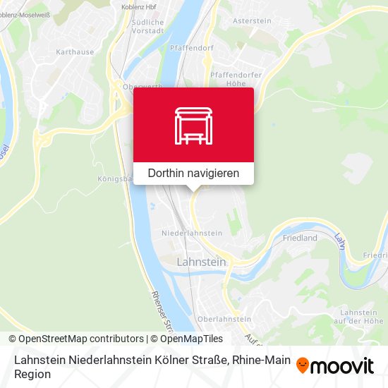 Lahnstein Niederlahnstein Kölner Straße Karte