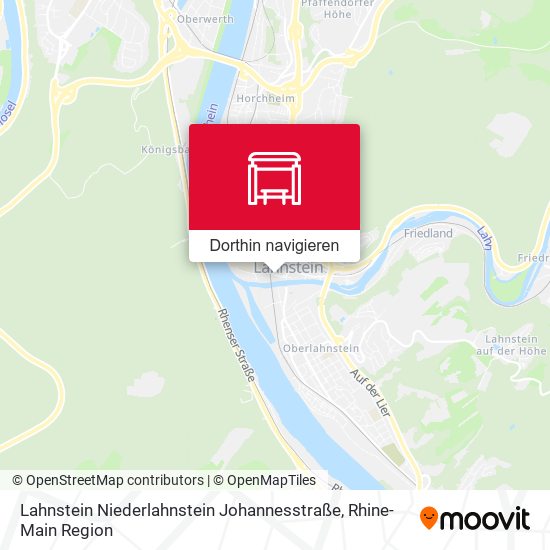 Lahnstein Niederlahnstein Johannesstraße Karte