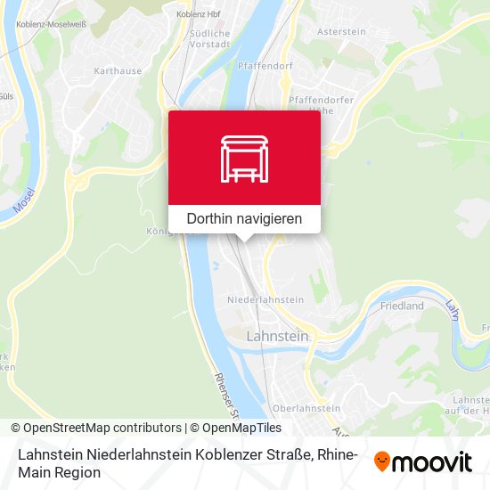 Lahnstein Niederlahnstein Koblenzer Straße Karte