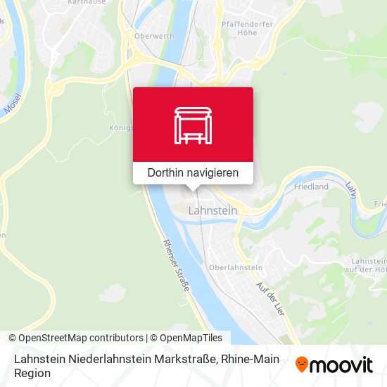 Lahnstein Niederlahnstein Markstraße Karte