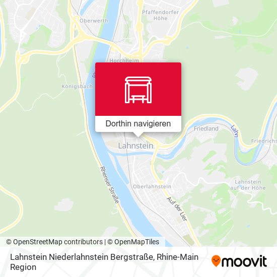 Lahnstein Niederlahnstein Bergstraße Karte