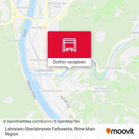 Lahnstein Oberlahnstein Farbwerke Karte
