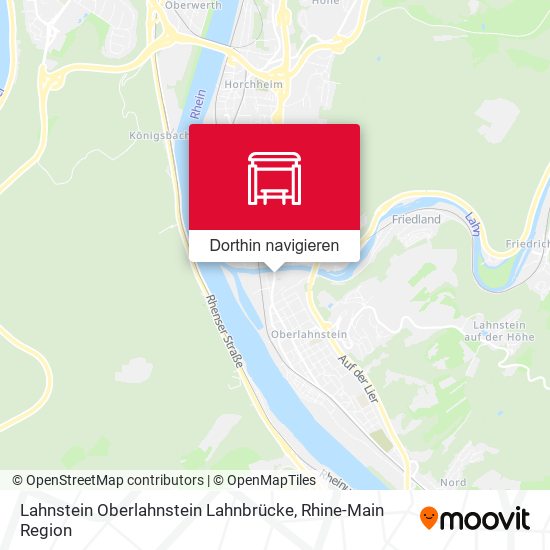 Lahnstein Oberlahnstein Lahnbrücke Karte