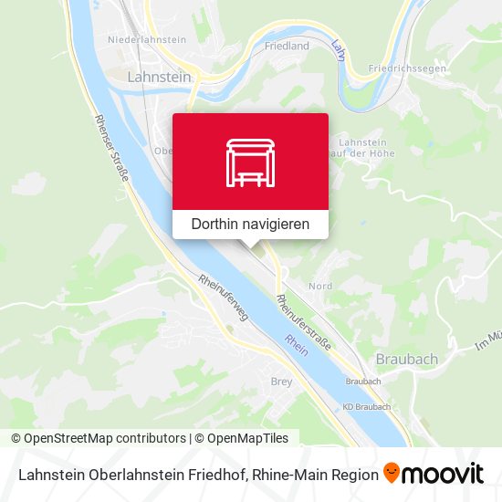 Lahnstein Oberlahnstein Friedhof Karte