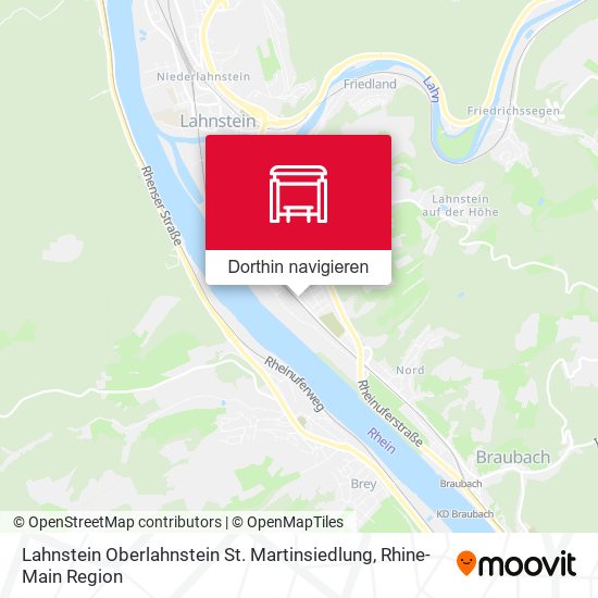 Lahnstein Oberlahnstein St. Martinsiedlung Karte