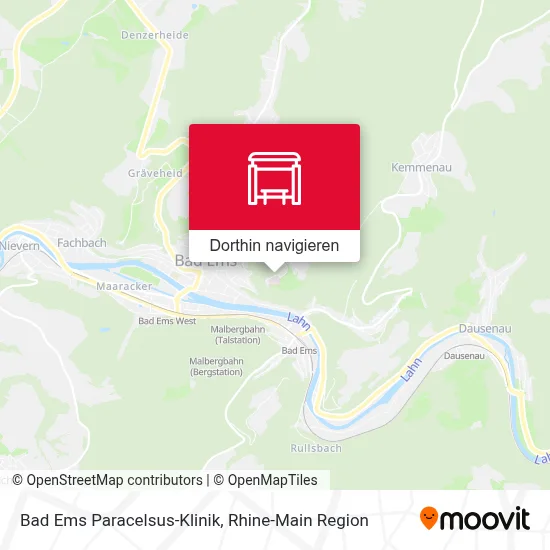 Bad Ems Paracelsus-Klinik Karte